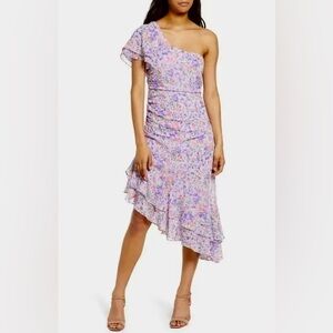 Anthropologie Floret Studios One Shoulder Dress